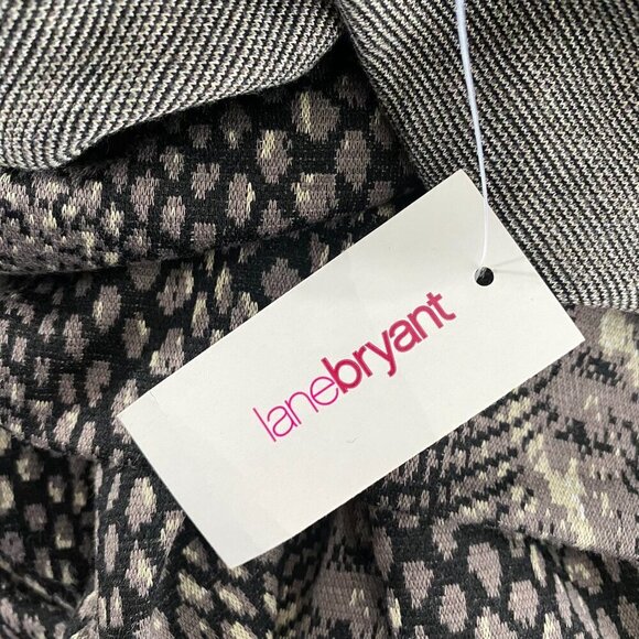 Lane Bryant Dress Size 26/28 Snake Print Cowl Neck Sleeveless Belted NWT DR-1519 - Picture 6 of 9